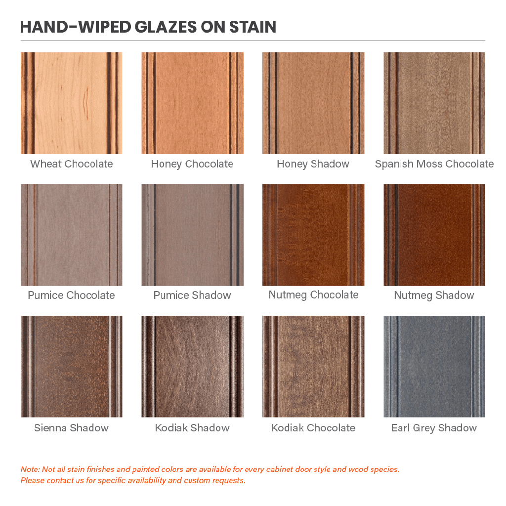 WF Shelby Hand-Wiped Glazes on Stain